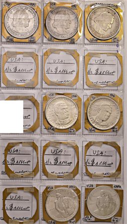 U.S.A. Album contenente 200 mezzi dollari in argento (64 dal 1895 al 1946, 91...