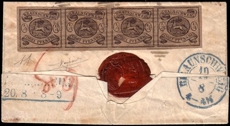 GERMANIA - BRUNSWICK 185? (19 ago.)Lettera senza testo da Brunswick...