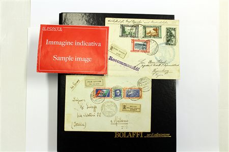 AREA ITALIANA - STORIA POSTALE 1900/1949Collezione del periodo, con servizi e...