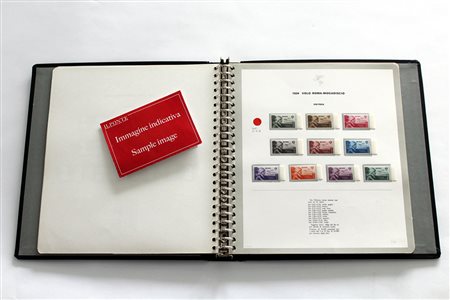 POSTA AEREA 1917/1973Trasvolate italiane. Collezione del periodo montata su 2...