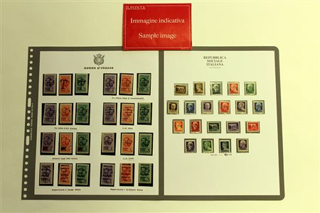 R.S.I. 1943/1945Collezione avanzata del periodo, con esemplari sia della...