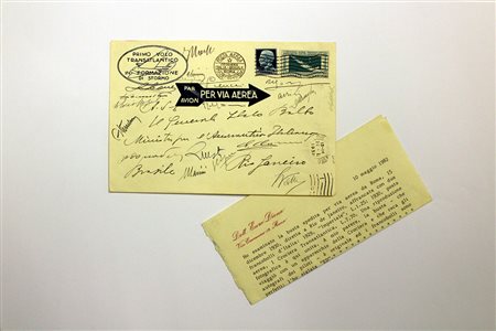 REGNO D'ITALIA 1930 (15 dic.)Posta aerea "Crociera italiana nell'America...