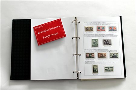 REPUBBLICA 1945/1954"Periodo filigrana ruota". Collezione completa con...