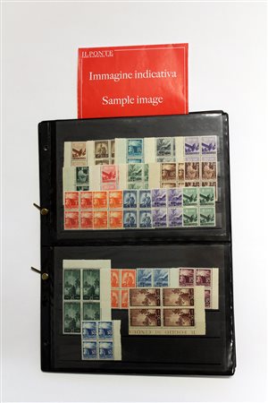 REPUBBLICA 1945/1961Lotto di emissioni principalmente complete, anche in...