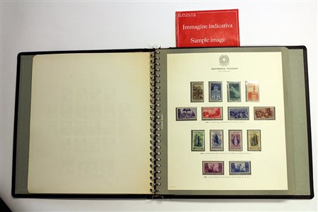 REPUBBLICA 1945/1962Collezione pressoché completa del periodo, con "Gronchi...