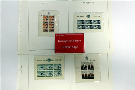SAN MARINO 1948/1962Collezione dei pacchi postali e foglietti del periodo. Un...