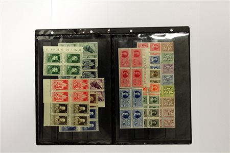 VATICANO 1929/1936Serie "Conciliazione" e "Stampa Cattolica" in quartine. Da...