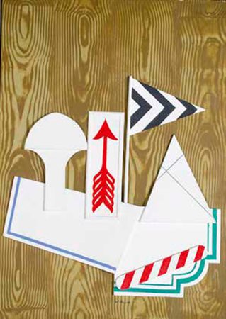 LUCIO DEL PEZZO Napoli 1933 LA FRECCIA, 1966 tecnica mista su tavola, cm...