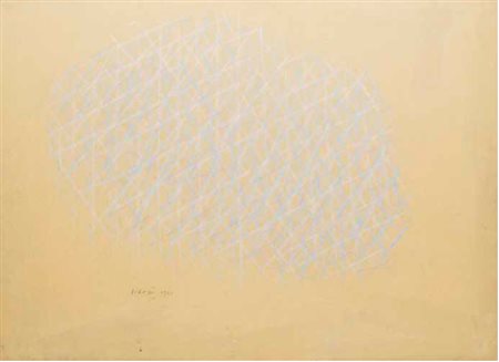 PIERO DORAZIO Roma 1927 – Perugia 2015 SENZA TITOLO, 1961 pastelli su carta...