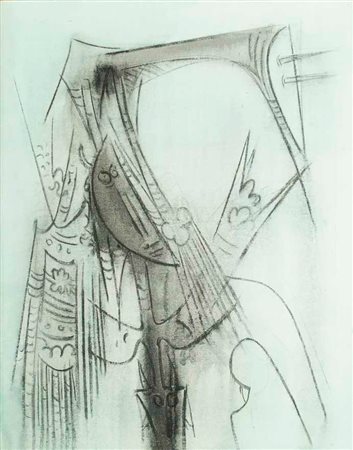 WIFREDO LAM Sagua la Grande 1902 – Parigi 1982 SENZA TITOLO, 1964 olio su...