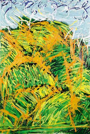 MARIO SCHIFANO Homs 1934 – Roma 1998 VEDUTA INTERROTTA, 1986 Smalto e...