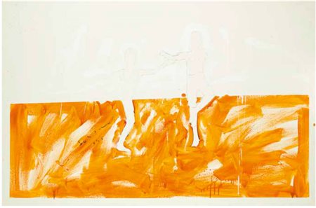 MARIO SCHIFANO Homs 1934 – Roma 1998 CORPI IN MOVIMENTO, 1981 smalto su tela,...