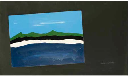 FRANCO ANGELI Roma 1935 – 1988 SENZA TITOLO 1975-1976 tecnica mista su tela,...