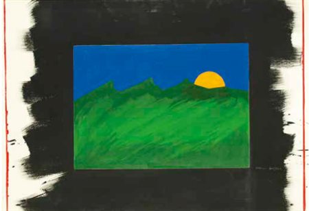 FRANCO ANGELI Roma 1935 – 1988 SENZA TITOLO, 1975-1976 tecnica mista su tela,...