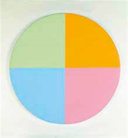 JORRIT TORNQUIST Graz 1938 4 COLORI PIÙ 1, 1969 acrilico su tela applicata su...