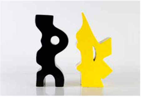 GIULIO CIAMPI Pisa 1934 INCONTRI, 2007 coppia di sculture in ceramica...