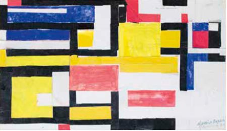 GIUSEPPE JAREMA 1900 – 1974 SENZA TITOLO, 1960 tecnica mista su carta...