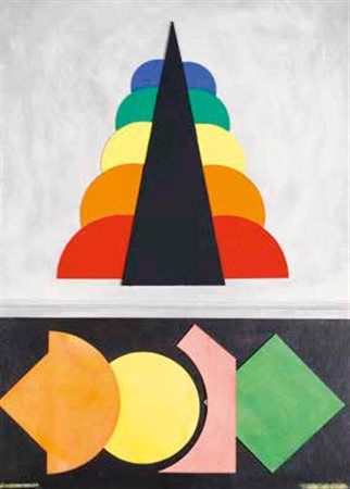 LUCIO DEL PEZZO Napoli 1933 SENZA TITOLO, 1979 collage su cartone, cm 50x36....