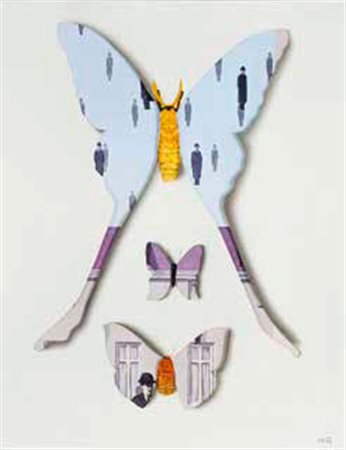 JIRI KOLAR Protivín 1914 – Praga 2002 SENZA TITOLO, 1986 tecnica mista su...