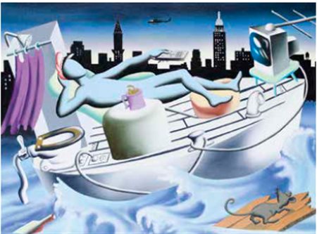 MARK KOSTABI Los Angeles 1960 EVERYTHING YOU NEED, 2004 olio su tela, cm...