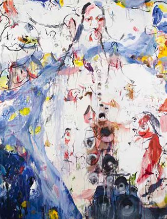 BRAD KAHLHAMER Tucson 1956 2 STARS 2 DEAD, 2000 olio su tela, cm 213,5x162,8....