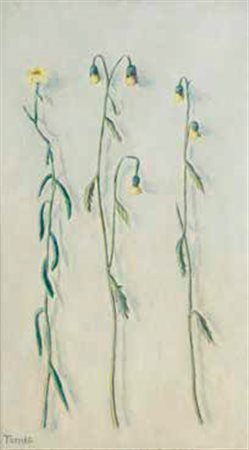 FIORENZO TOMEA Zoppè di Cadore 1910 – Milano 1960 MARGHERITE olio su tela, cm...
