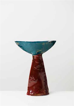 FAUSTO MELOTTI (1901 – 1986) Vaso in ceramica smaltata, 1950/55 circa....
