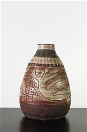 ACCOLAY Vaso in ceramica, 1960 circa. Marca: Accolay IE altezza: cm 31