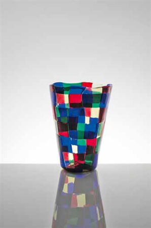 FULVIO BIANCONI (1915 – 1996) VENINI Vaso della serie “Pezzati”, 1991 Firma...