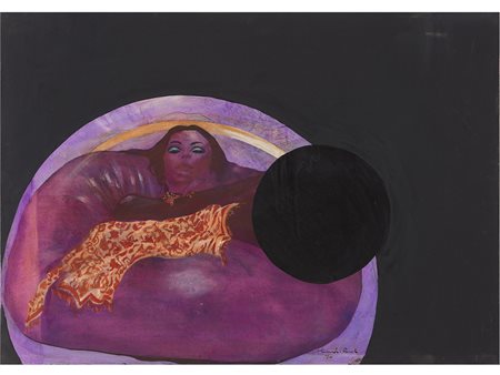 Giampaolo Bianchi (1947) Relax estatico 50x70 Olio su tela