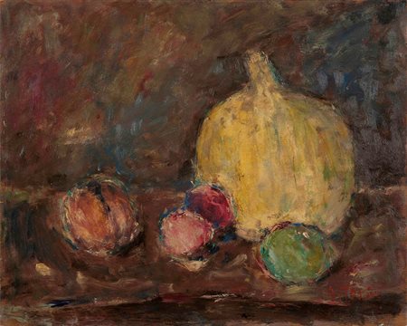 Arturo Tosi (1871-1956) Senza titolo olio su tavoletta, cm 40x50 firmato in...