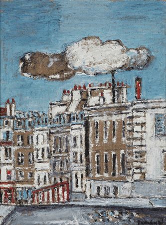 Orfeo Tamburi (1910-1994) Parigi olio su tela applicato su tavoletta, cm...