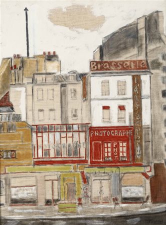 Orfeo Tamburi (1910-1994) Parigi, 1955 olio su tela, cm 60x44 firmato in...