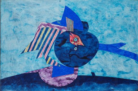 Gianni Dova (1925-1991) Senza titolo, 1975 ca tempera e chine colorate su...
