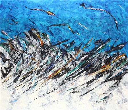 Luciano Fiannacca (1951) Come una splendida utopia acrilici su tela, cm...