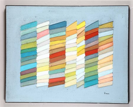 Carlo Bracci (1935-2003) Senza titolo tecnica mista su tela, cm 112x140...