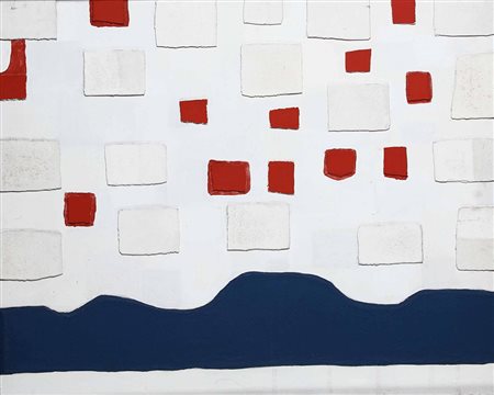 Giancarlo Bargoni (1936) Costruzione n.6 con 3 trame, 1962 tecnica mista su...