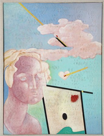 Roberto Martone (1940) Allegoria della pittura, 1970 acrilici su tela, cm...