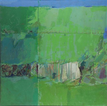 Raimondo Sirotti (1934-2017) Estate, 1975 olio su tela, cm 145x145 intitolato...