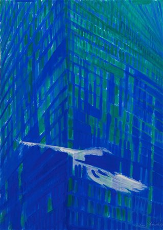 Titina Miselli (1924-2005) Senza titolo, 1977 tempera su cartoncino, cm 70x50...