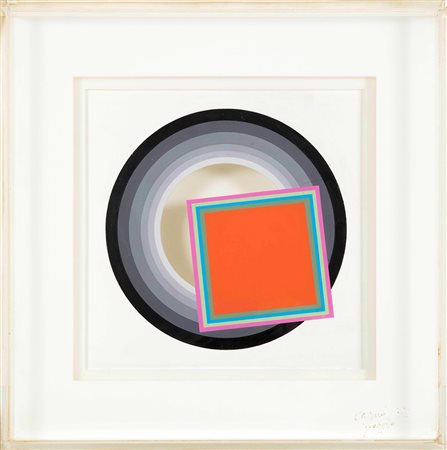 Eugenio Carmi (1920-2016) Progetto, 1975 tempera su carta in teca di...