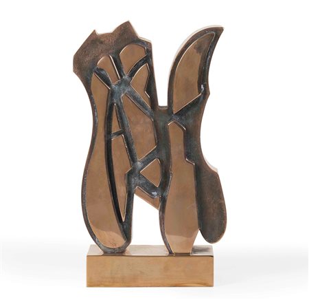 Pietro Consagra (1920-2005) Bifrontale 1 alta fusione a cera persa, cm...