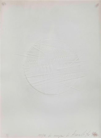 Arnaldo Pomodoro (1926) Senza titolo, 1977-1978 tecnica mista su cartone...