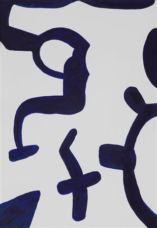 Carla Accardi (1924-2014) Senza titolo, 2009 tempera su carta, cm 42,9x29,5...