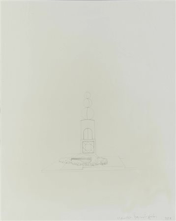 Claudio Parmiggiani (1943) Senza titolo, 1978 matita su carta, cm 55x44...