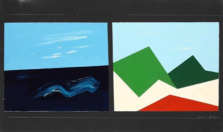 Franco Angeli (1935-1988) Canto popolare delle Ande "Dagli Appennini alle...