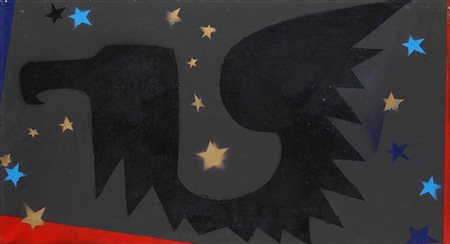 Franco Angeli (1935-1988) Senza titolo, 1978 smalto su tela, cm 60x110...