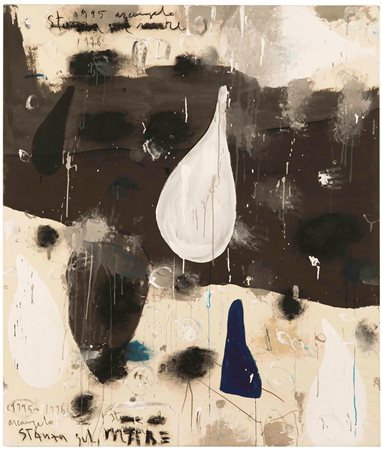 Arcangelo (1956) Stanza sul mare, 1995-1996 acrilico e carbone su tela, cm...