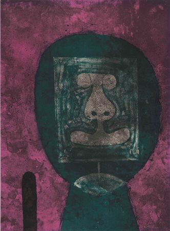Rufino Tamayo (1899-1991) Senza titolo acquaforte su carta, cm 76x56 firmata...