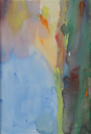 Antonio Corpora (1909-2004) La corrida, 1999 acquerello su carta, cm 51x36...